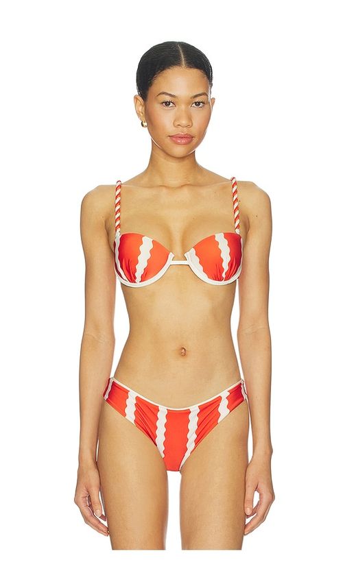 Ancora Bora Bikini Top in Orange. - M also in L, S
