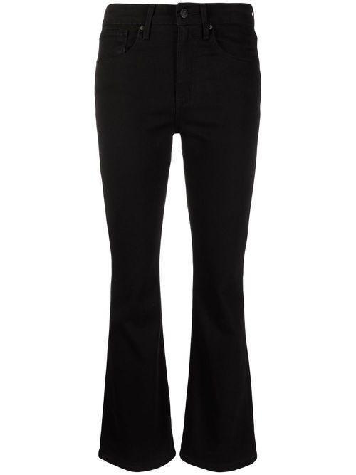 High-rise bootcut jeans - Black