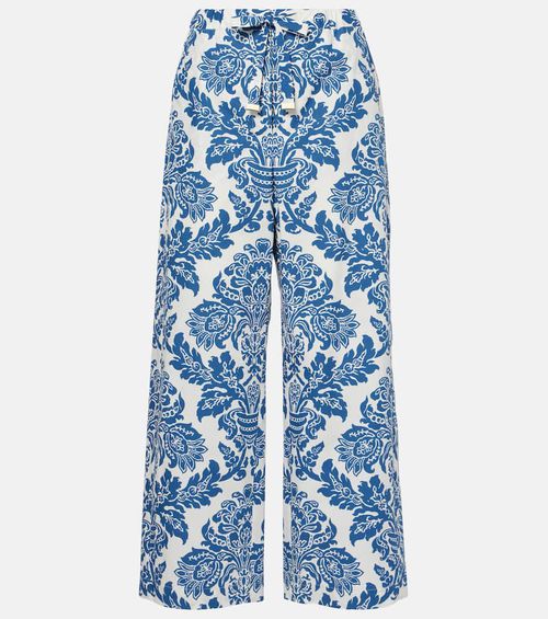 Merano cotton wide-leg pants
