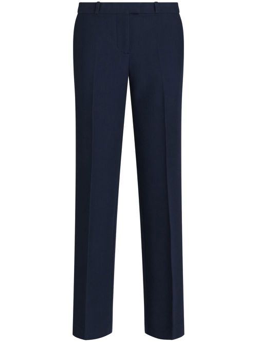 Pressed-crease tailored trousers - Blue