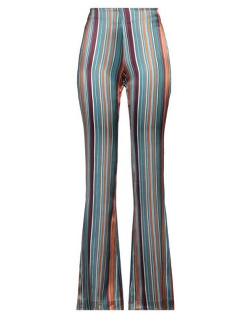 Momoní Woman Pants Deep teal Size 6 Silk, Elastane