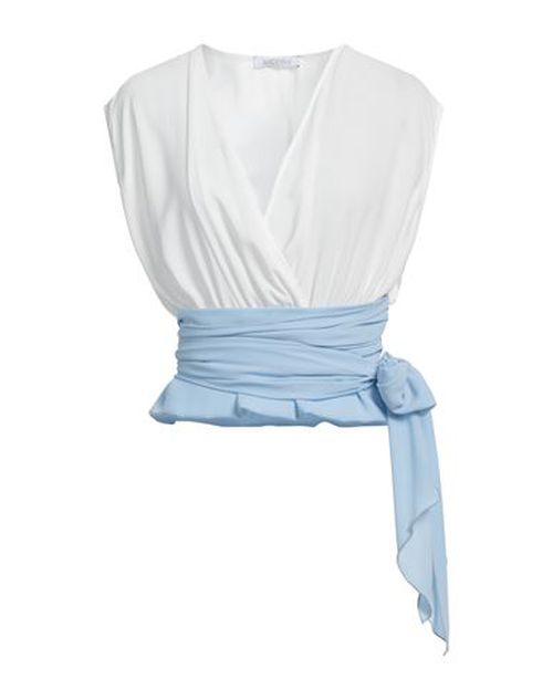 Luckylu Milano Woman Top White Size 2 Polyester