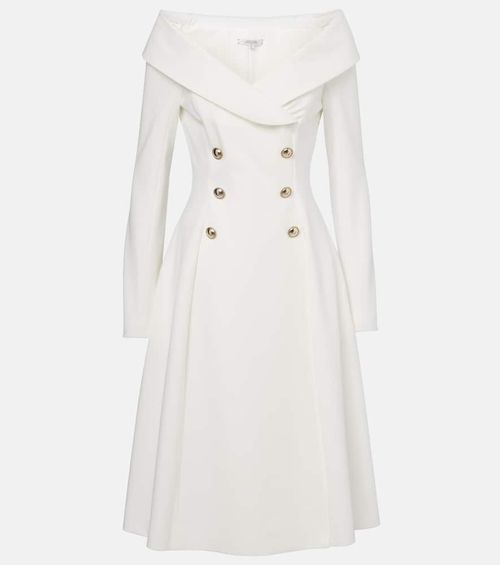 Pleated blazer dress