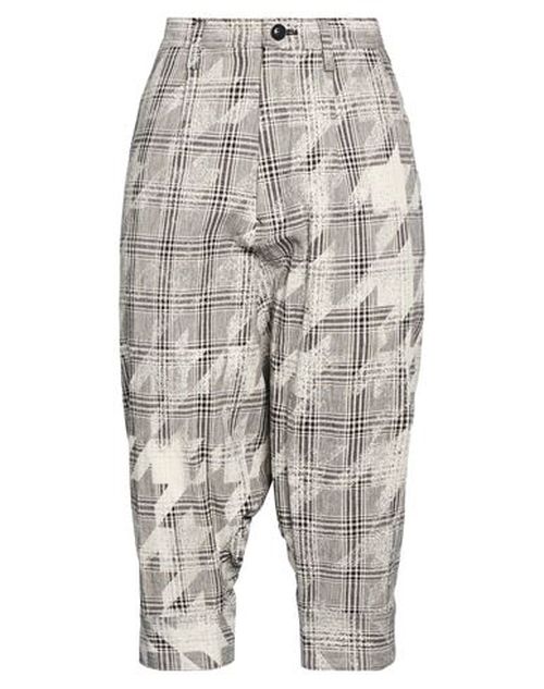 Woman Pants Grey Size 2 Cotton, Linen