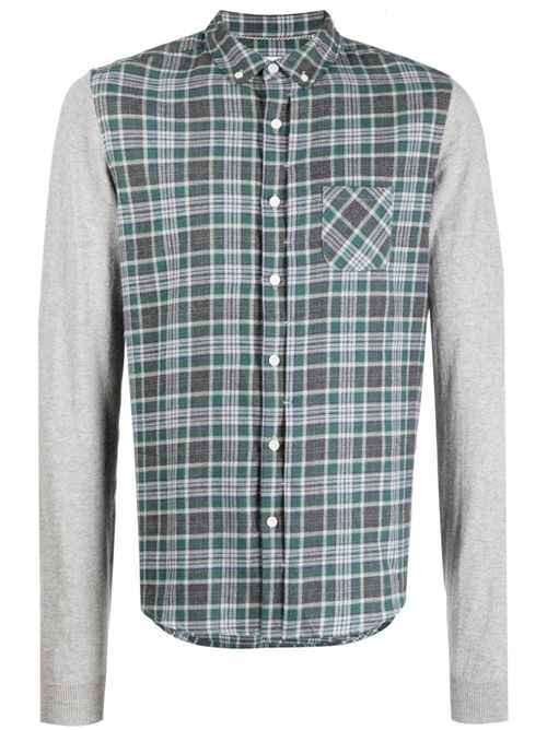The Sebastien check-print shirt - Green