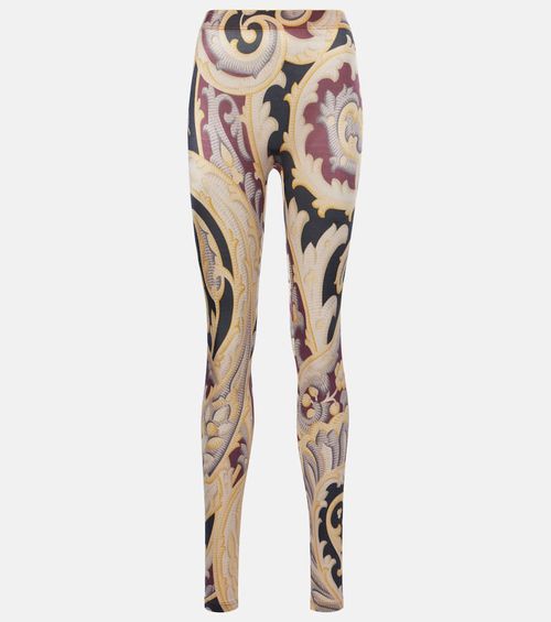 X Etro Baroque paisley leggings