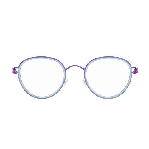 Kid Teen Air Rim Jackie Colur 77-77-77-K114M Violet-Light Blue Lilla Acetate/titanium Occhiali Da Vista - Kids