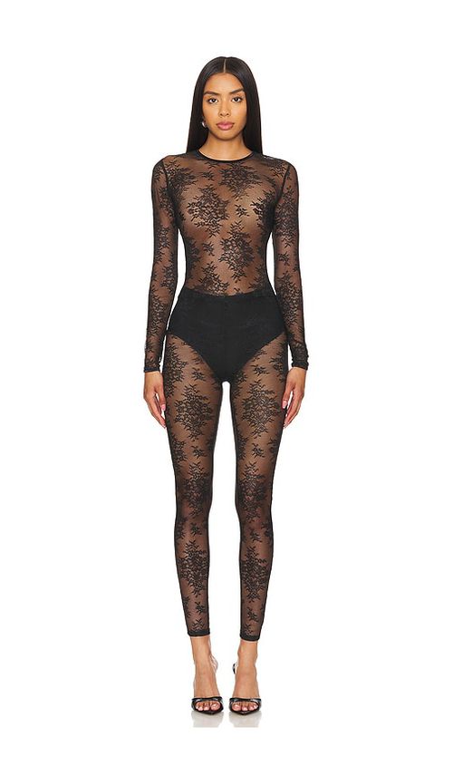 Amanda Uprichard CATSUIT CARESHA in Black. Größe S. Also in