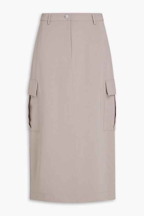 Crepe midi skirt - Neutral - US 2