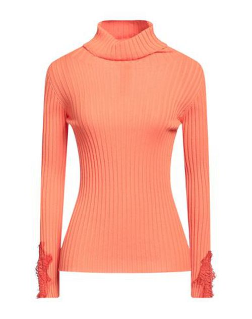 Woman Turtleneck Orange Size 8 Wool