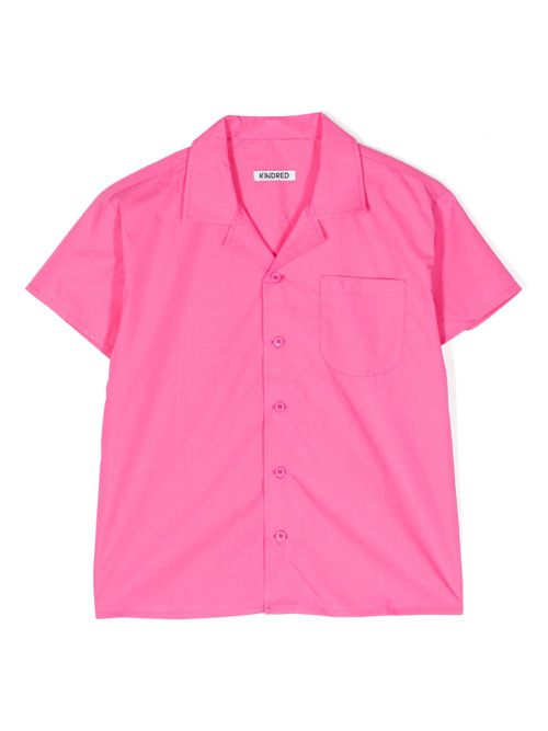 Kelly organic-cotton camp shirt - Pink
