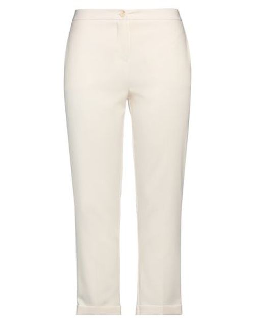 Sandro Ferrone Woman Pants Cream Size 6 Polyester, Elastane