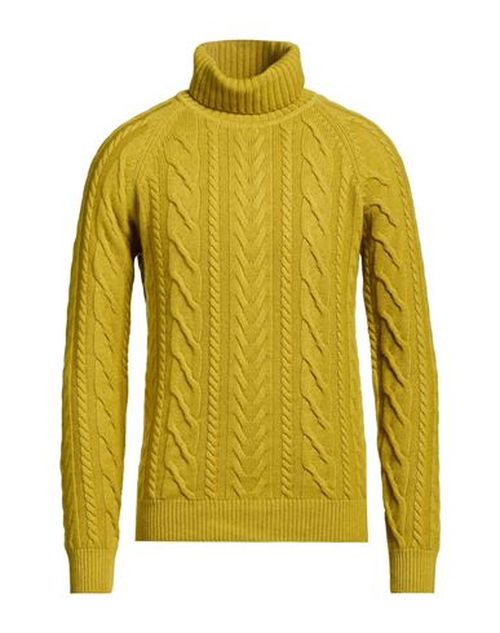 Man Turtleneck Mustard Size 38 Cashmere
