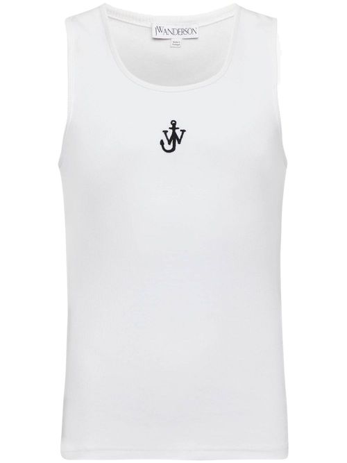 Anchor logo tank top - White