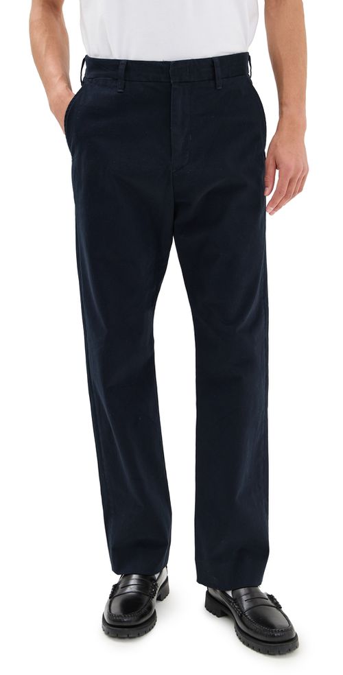 Louie Straight Fit Peached Cotton Chinos Coastal