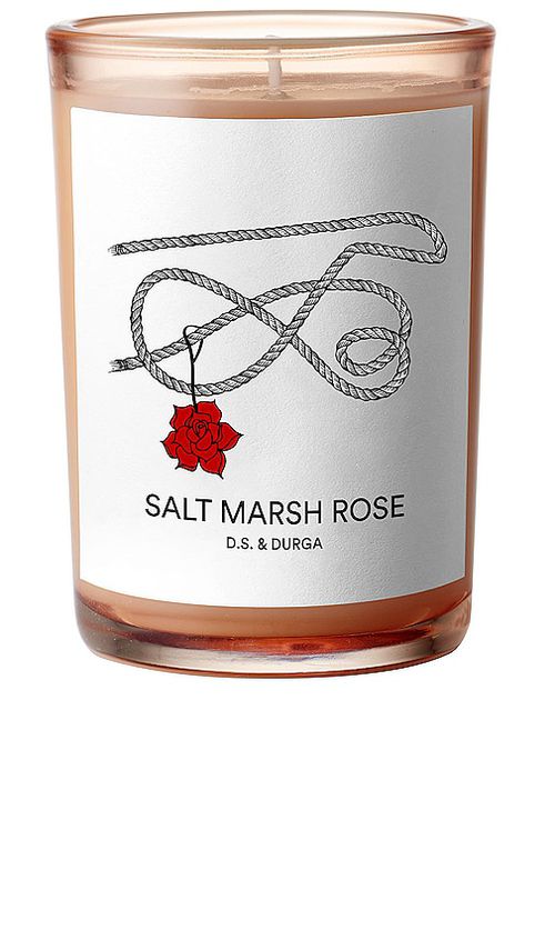 D.S. & DURGA Salt Marsh Rose Candle in Brown