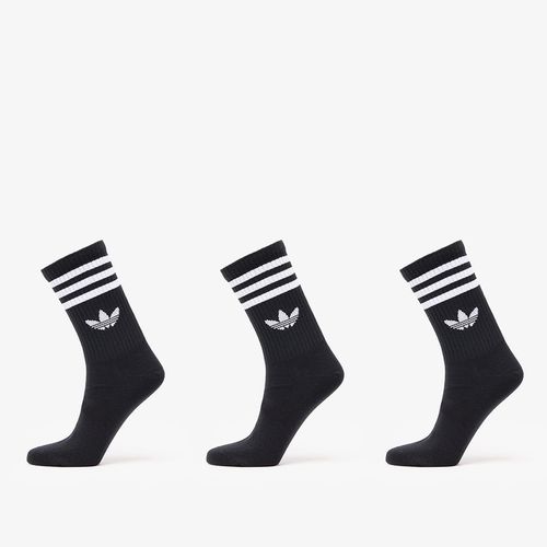 Adidas 3 Stripes Crew Sock 3-Pack Black/ Black/ Black