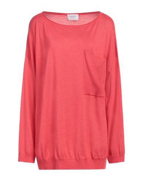 Snobby Sheep Woman Sweater Tomato red Size 8 Silk, Cashmere