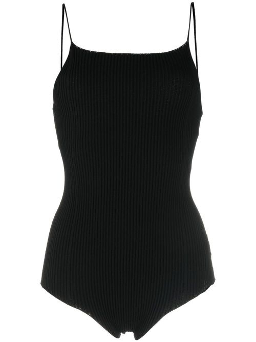 Lourde sleeveless ribbed bodysuit - Black