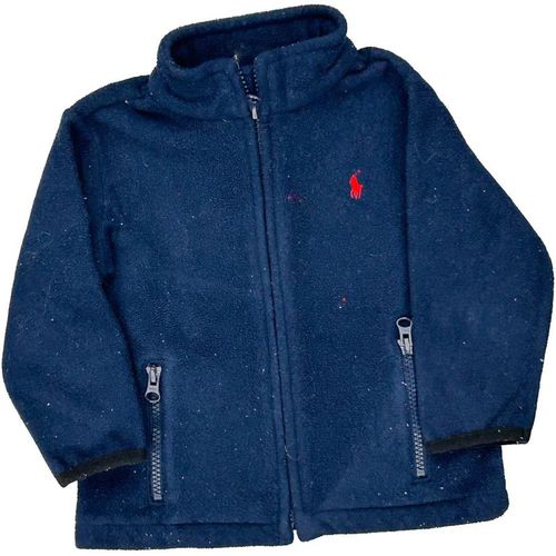 18 Months Polo By Ralph Lauren Fleece Jacket - Navy Polyester