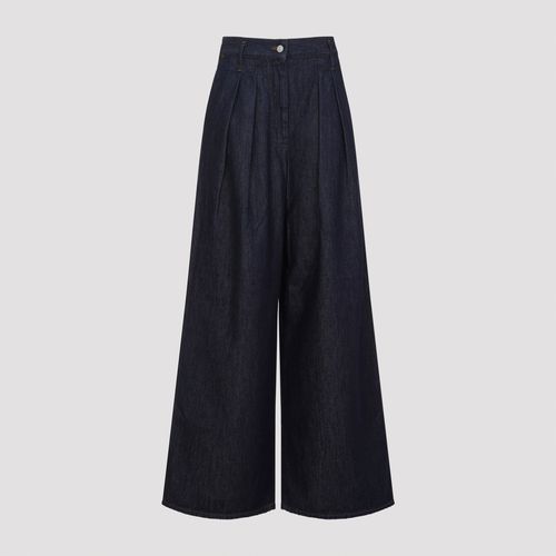 Wide Pleated Jeans