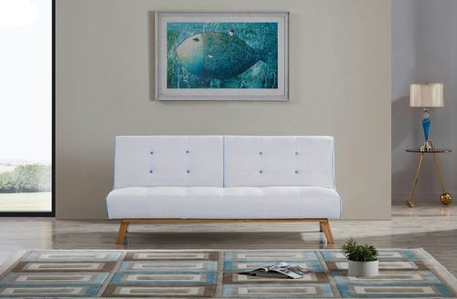 Comfy Living Pisa Modern 3 Seater Sofa Bed - Crea