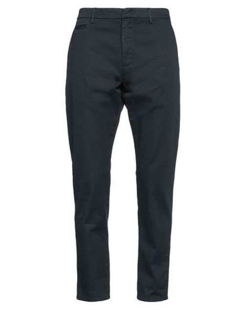 Man Pants Navy Size 35 Cotton, Elastane