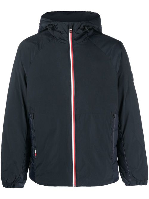 Down-padded hooded jacket - Blue