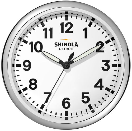 The Runwell 14-Inch Wall Clock with White Dial