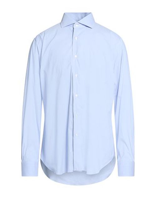 Man Shirt Light blue Size 16 Cotton