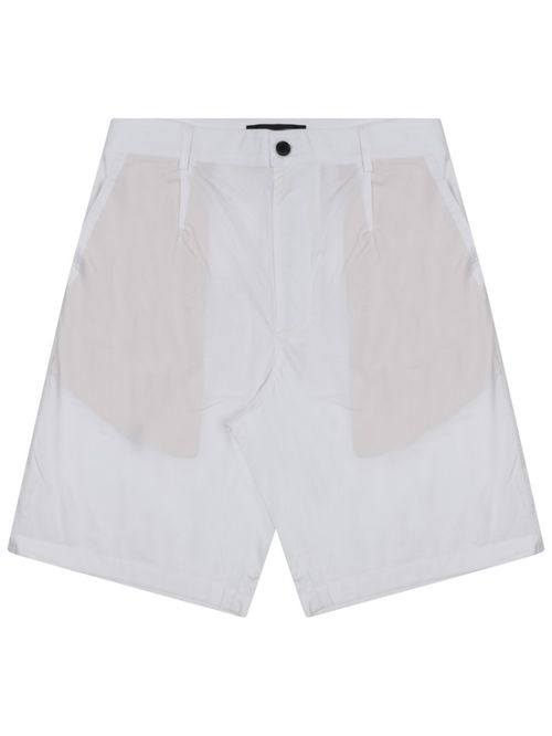 White Regular Solid Shorts