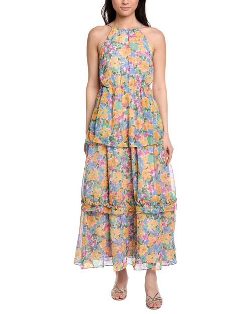 Florescence Halter Maxi Dress