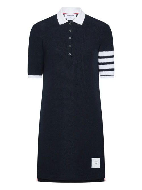4-Bar Cotton PiquÉ Polo Dress
