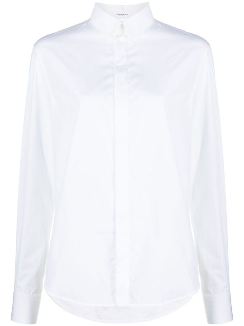 Long-sleeve cotton shirt - White