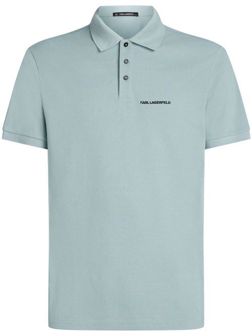 Logo polo shirt - Blue