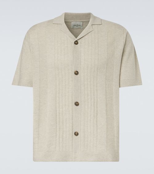 Gerone knitted cashmere polo shirt