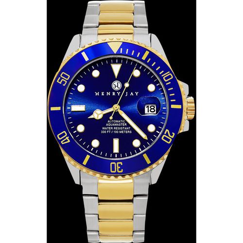 Automatic Self Winding Mechanical  Limited Edition 23K Gold Plated Two Tone Stainless Steel Specialty Aquamaster Professional Dive Watch