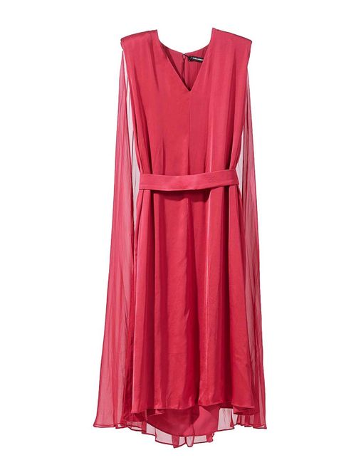 Midi Ceremony Cape Dress