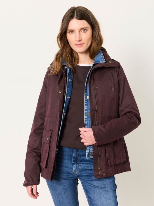 FatFace Heritage Jacket in Plum Purple