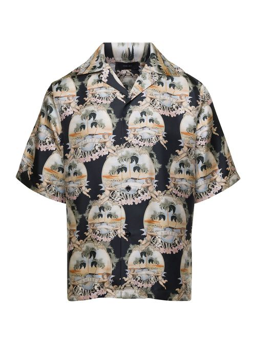 All Over Palm Bowling Shirt