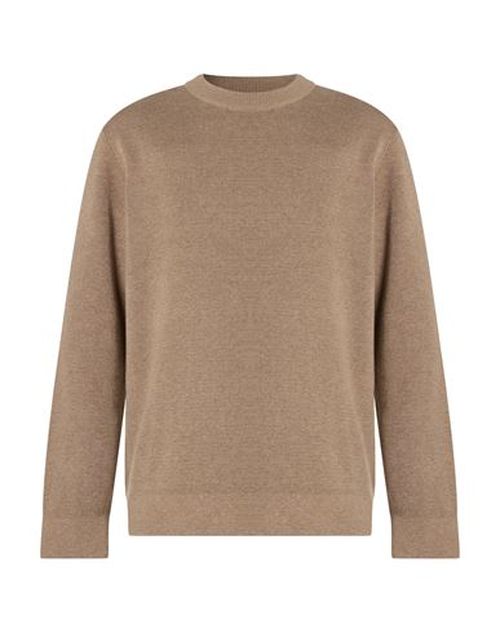 Man Sweater Sand Size L Cotton, Recycled polyester