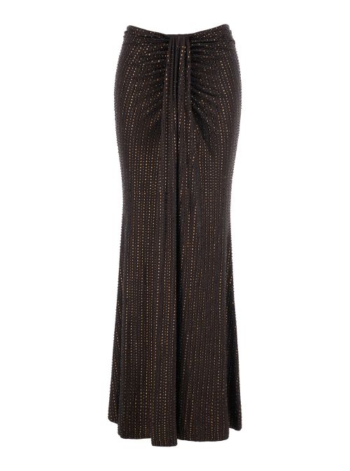 Crystal Maxi Skirt — Brown