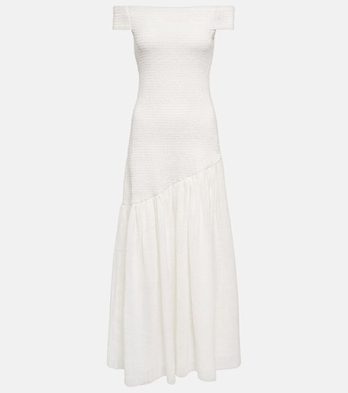 Veloso linen and silk maxi dress