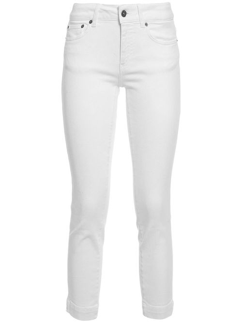 Cloud White Stretch-cotton Denim Jeans