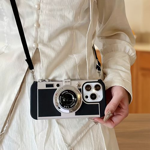 TEMU Camera Model Suitable For Iphone 16 Case With Strap, Crossbody Backpack For Iphone 14 , Diagonal Carry For Iphone 13 Pro, Neck Hanging Style For