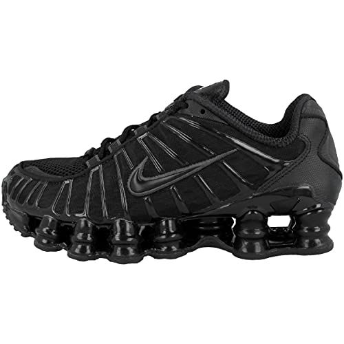 Nike W Shox Tl Womens Sneakers AR3566-002, Black/Black-Metallic Hematite-Max Orange