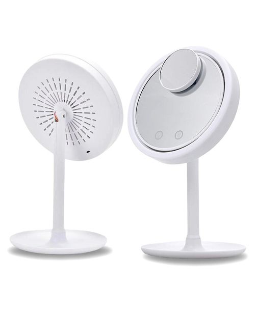 Coolaire Mirror With Built In Led And Fan