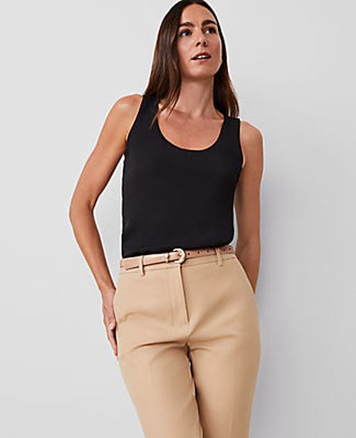 Ann Taylor Petite Mixed Jersey Tank
