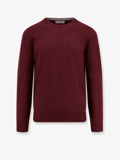 Cashmere Crew-Neck Sweater — Red