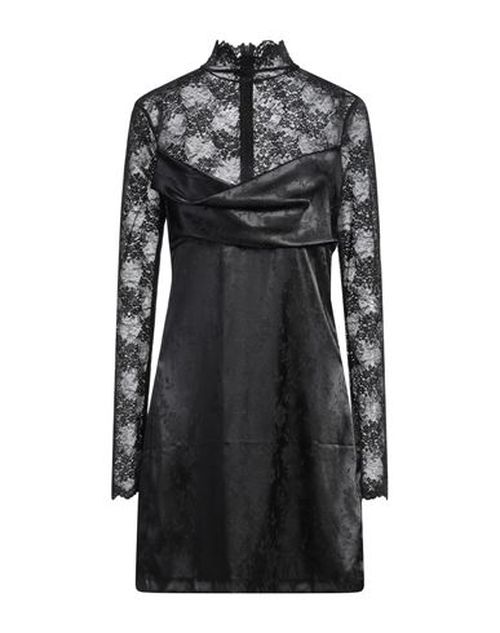 Woman Mini dress Black Size 2 Polyester, Elastane